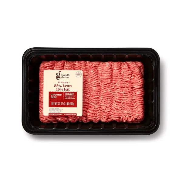 All Natural 85/15 Ground Beef - 2lbs